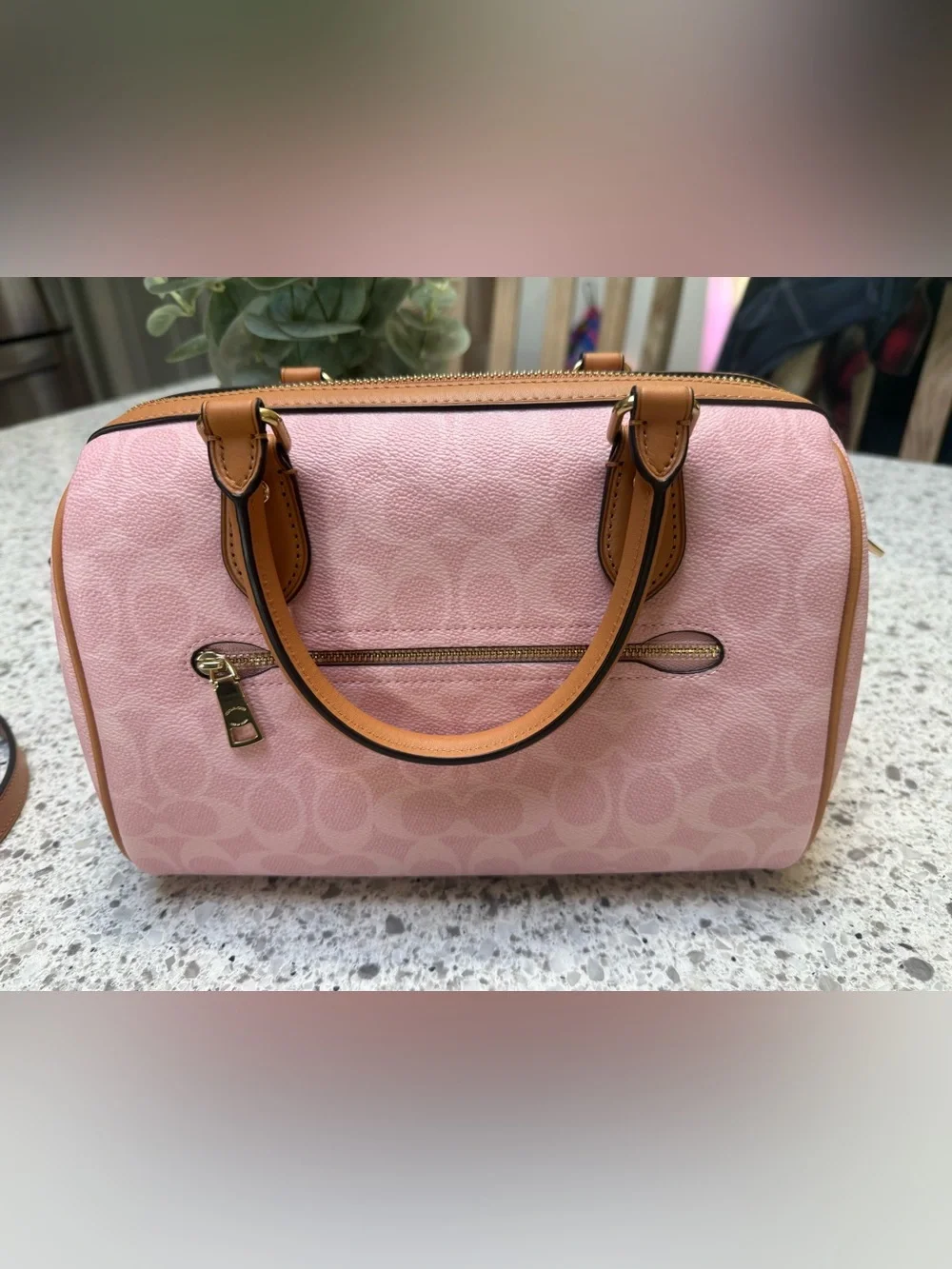 Coach Powder Pink Medium Rowan - NWOT - Picture 8 of 11